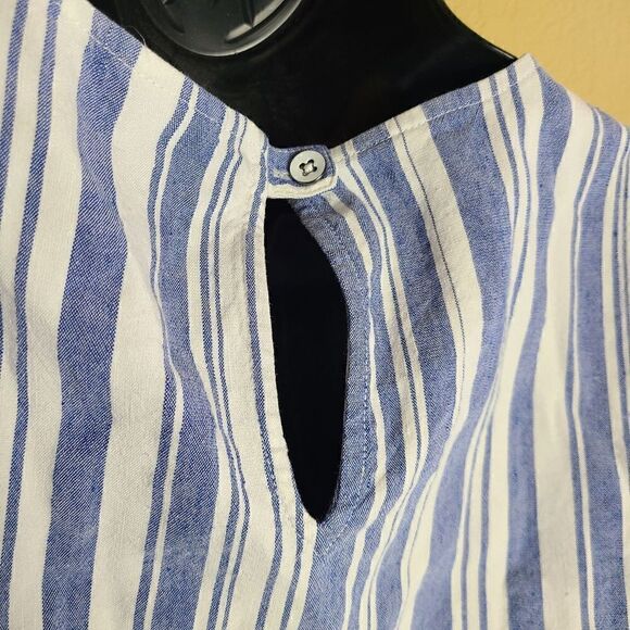 Cabi Linen Blend Striped Top - Picture 5 of 7